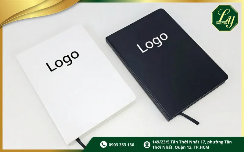 Sổ tay da cao cấp in logo công ty dành cho hội thảo và sự kiện