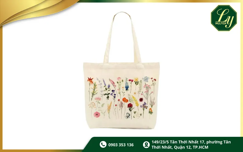 Túi vải canvas in decal nhiệt